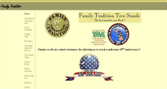 Desktop Screenshot of familytraditiontreestands.com